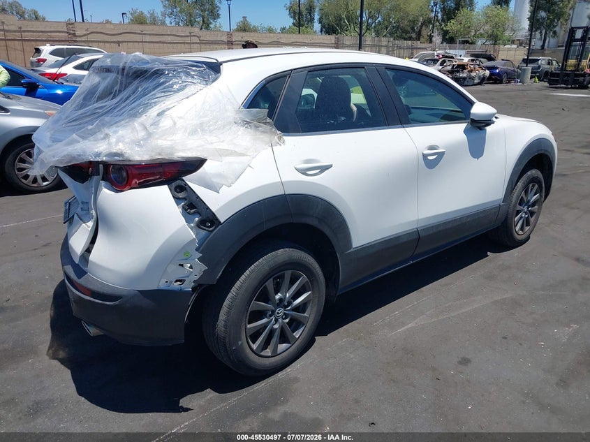 2023 Mazda Cx-30 VIN 3MVDMBAMXPM575392 IAAI salvage auction — LEFT REAR, Salvage Certificate (California), sold $4,050 on 2026-07-31 (photo 4)