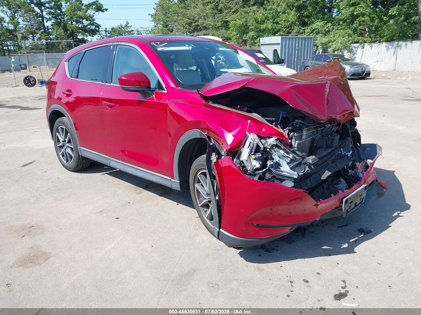 2018 Mazda Cx-5 VIN JM3KFBDM1J0472118 IAAI salvage auction — FRONT END, Salvage Title, sold $1,800 on 2026-07-21 (photo 1)