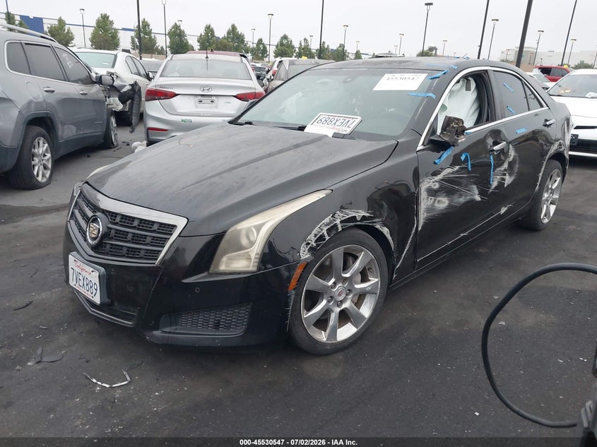 2014 Cadillac Ats VIN 1G6AB5RX9E0107196 IAAI salvage auction — LEFT & RIGHT, Salvage Certificate (California), sold $425 on 2026-07-24 (photo 2)