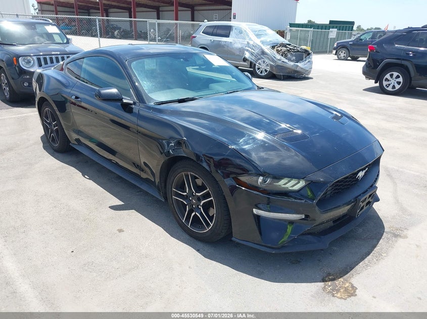 2018 Ford Mustang VIN 1FA6P8THXJ5112398 IAAI salvage auction — RIGHT FRONT, Salvage Title, sold $4,200 on 2026-07-10 (photo 1)