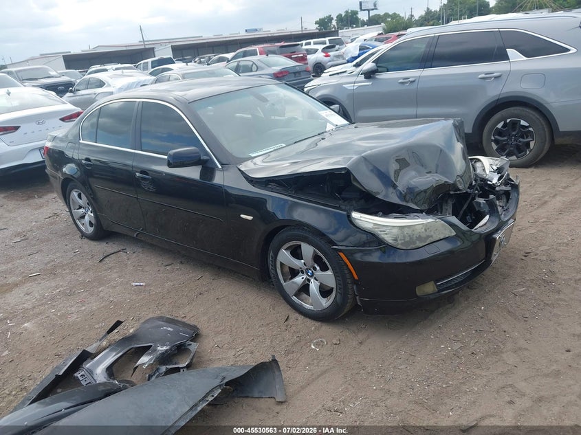 2008 BMW 5 series VIN WBANU53528CT08504 IAAI salvage auction — FRONT END, Salvage (Texas), sold $325 on 2026-07-22 (photo 1)