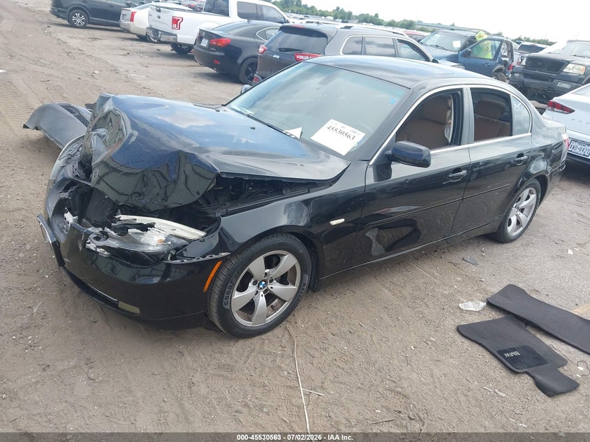 2008 BMW 5 series VIN WBANU53528CT08504 IAAI salvage auction — FRONT END, Salvage (Texas), sold $325 on 2026-07-22 (photo 2)
