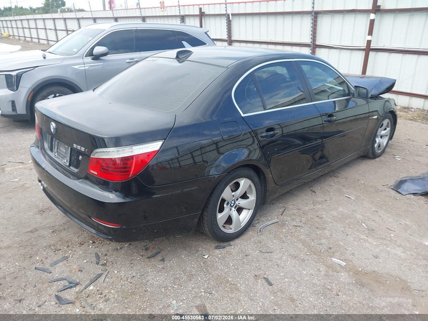 2008 BMW 5 series VIN WBANU53528CT08504 IAAI salvage auction — FRONT END, Salvage (Texas), sold $325 on 2026-07-22 (photo 4)
