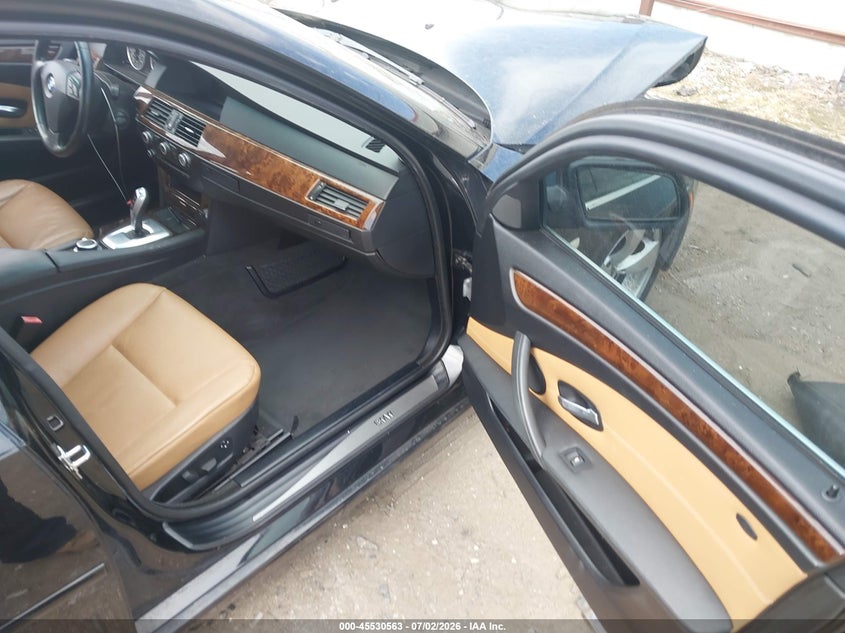 2008 BMW 5 series VIN WBANU53528CT08504 IAAI salvage auction — FRONT END, Salvage (Texas), sold $325 on 2026-07-22 (photo 5)