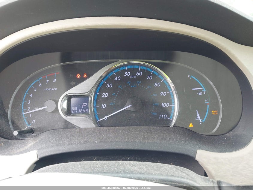 2012 Toyota Sienna VIN 5TDYK3DC3CS249672 IAAI salvage auction — NORMAL WEAR, Clear (New York), sold $2,125 on 2026-07-09 (photo 7)