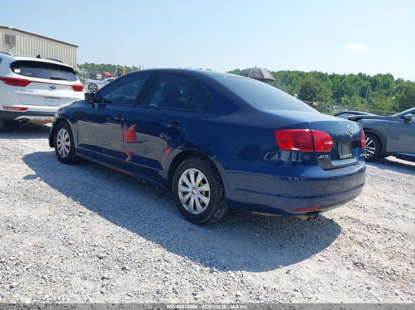 2012 Volkswagen Jetta VIN 3VW2K7AJ8CM405346 IAAI salvage auction — NORMAL WEAR, Clear (Alabama), sold $425 on 2026-08-03 (photo 3)