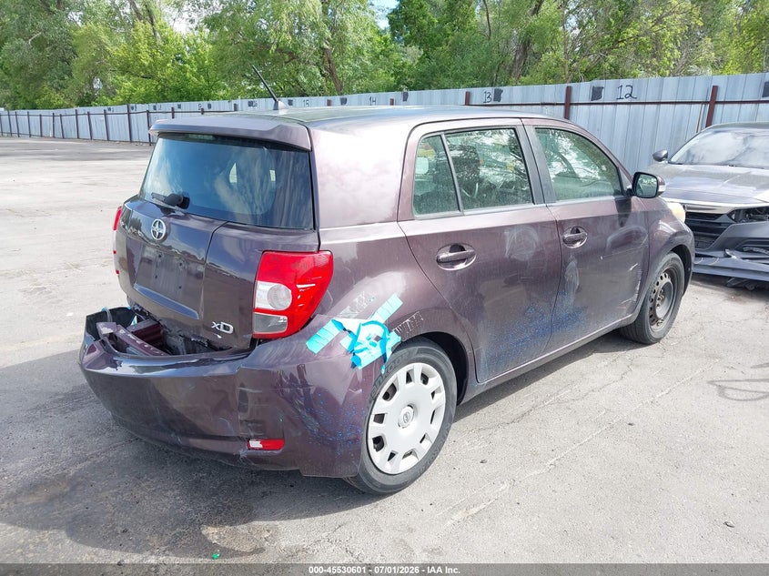 2012 Scion Xd VIN JTKKU4B4XC1024611 IAAI salvage auction — REAR END, Salvage Title, sold $725 on 2026-07-23 (photo 4)