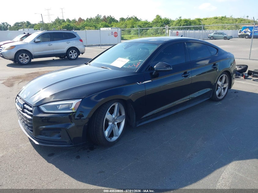 2019 Audi A5 VIN WAUFNCF5XKA036935 IAAI salvage auction — REAR END, Rebuildable (Florida), sold $4,650 on 2026-07-29 (photo 2)