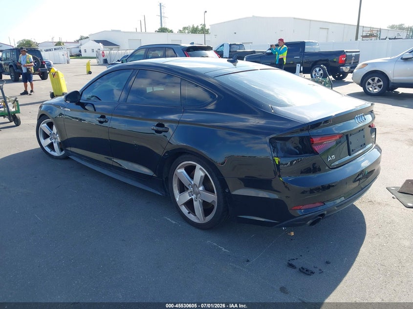 2019 Audi A5 VIN WAUFNCF5XKA036935 IAAI salvage auction — REAR END, Rebuildable (Florida), sold $4,650 on 2026-07-29 (photo 3)