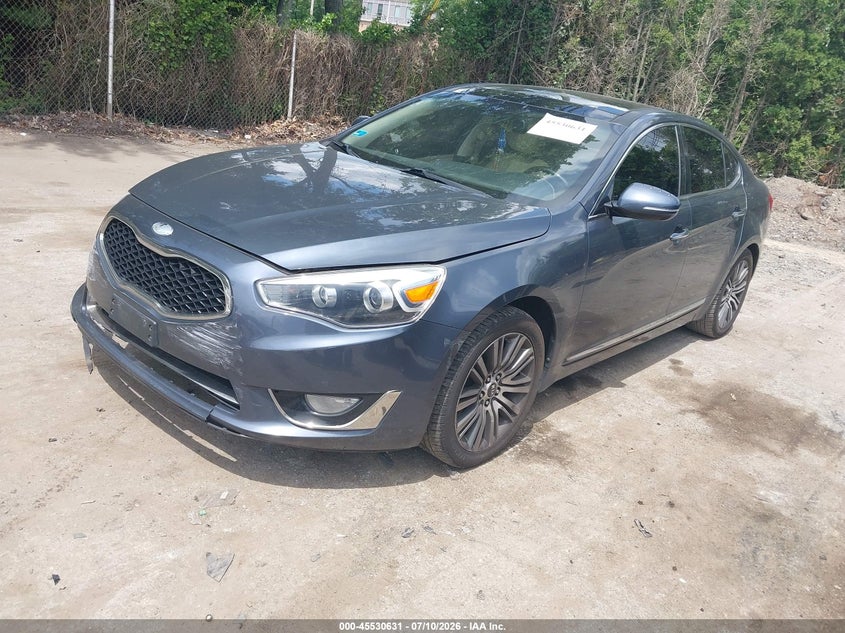 2014 Kia Cadenza VIN KNALN4D74E5153436 IAAI salvage auction — FRONT END, Salvage (Rhode Island), sold $725 on 2026-08-01 (photo 2)