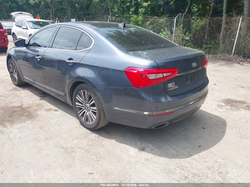 2014 Kia Cadenza VIN KNALN4D74E5153436 IAAI salvage auction — FRONT END, Salvage (Rhode Island), sold $725 on 2026-08-01 (photo 3)