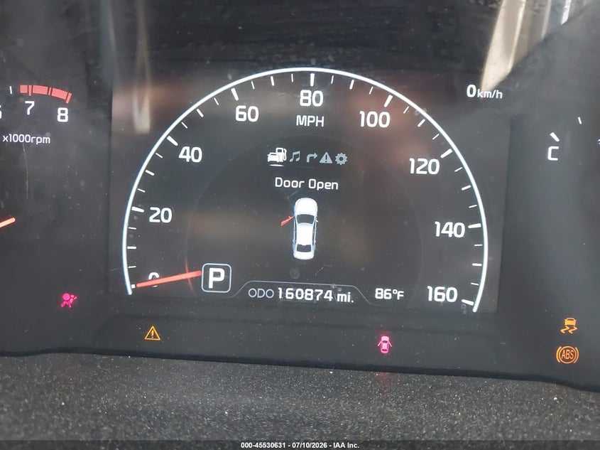 2014 Kia Cadenza VIN KNALN4D74E5153436 IAAI salvage auction — FRONT END, Salvage (Rhode Island), sold $725 on 2026-08-01 (photo 7)