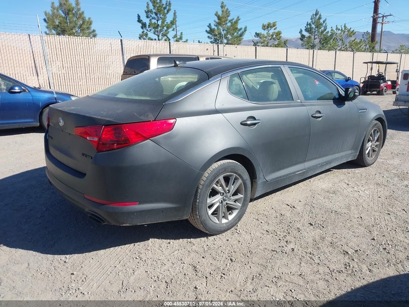 2013 Kia Optima VIN 5XXGN4A79DG207168 IAAI salvage auction — NORMAL WEAR, Clear-Dealer Only (Texas), sold $100 on 2026-07-24 (photo 4)