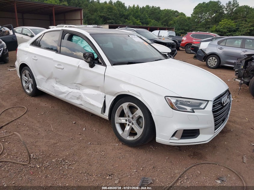 2018 Audi A3 VIN WAUB8GFF7J1050540 IAAI salvage auction — RIGHT SIDE, Salvage (Alabama), sold $2,750 on 2026-08-29 (photo 1)