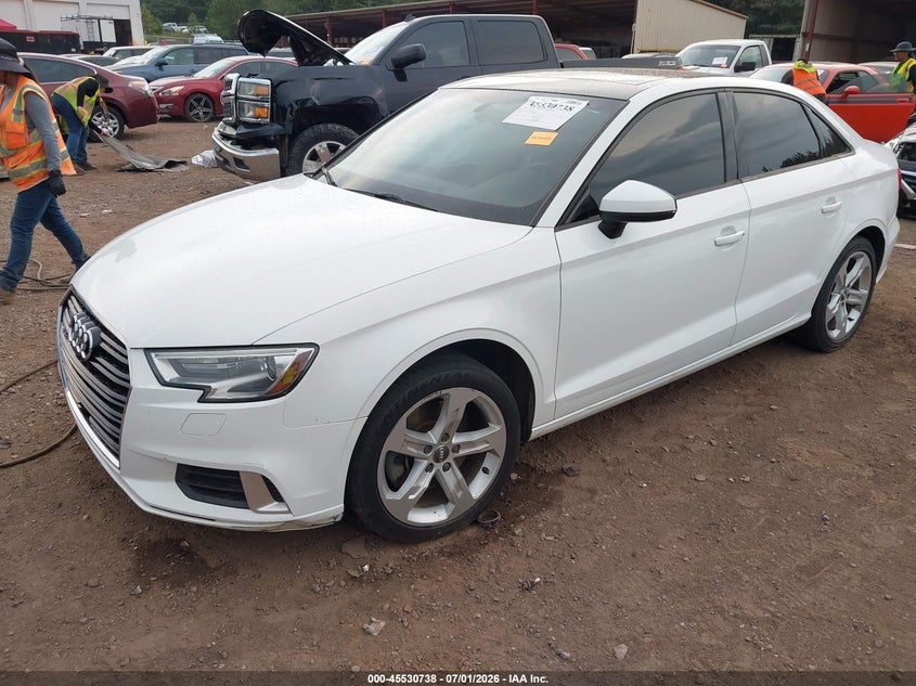 2018 Audi A3 VIN WAUB8GFF7J1050540 IAAI salvage auction — RIGHT SIDE, Salvage (Alabama), sold $2,750 on 2026-08-29 (photo 2)