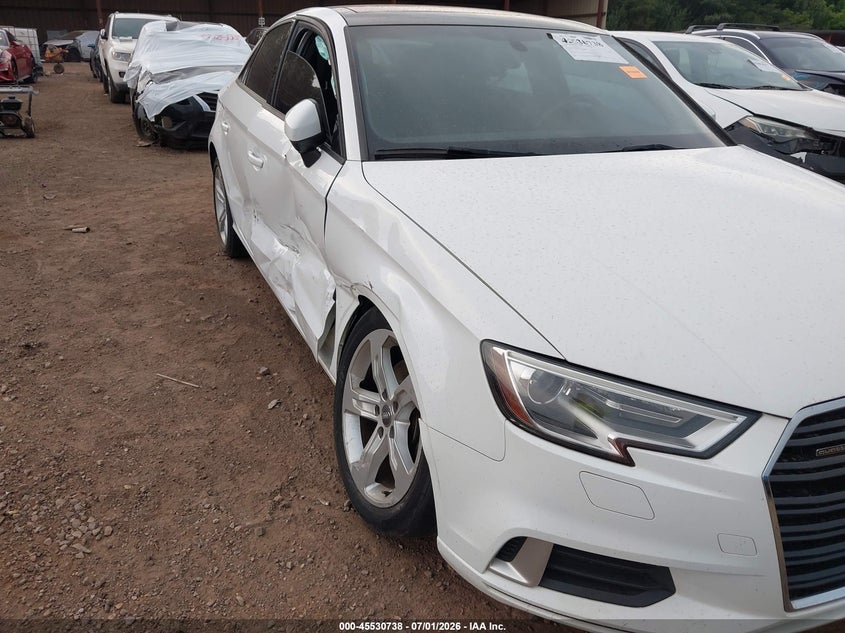 2018 Audi A3 VIN WAUB8GFF7J1050540 IAAI salvage auction — RIGHT SIDE, Salvage (Alabama), sold $2,750 on 2026-08-29 (photo 6)