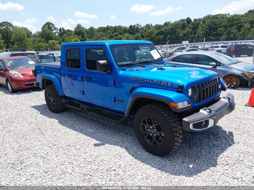 2024 Jeep Gladiator VIN 1C6HJTAG2RL132208 IAAI salvage auction — LEFT REAR, Salvage (Alabama), sold $19,100 on 2026-07-30 (photo 1)