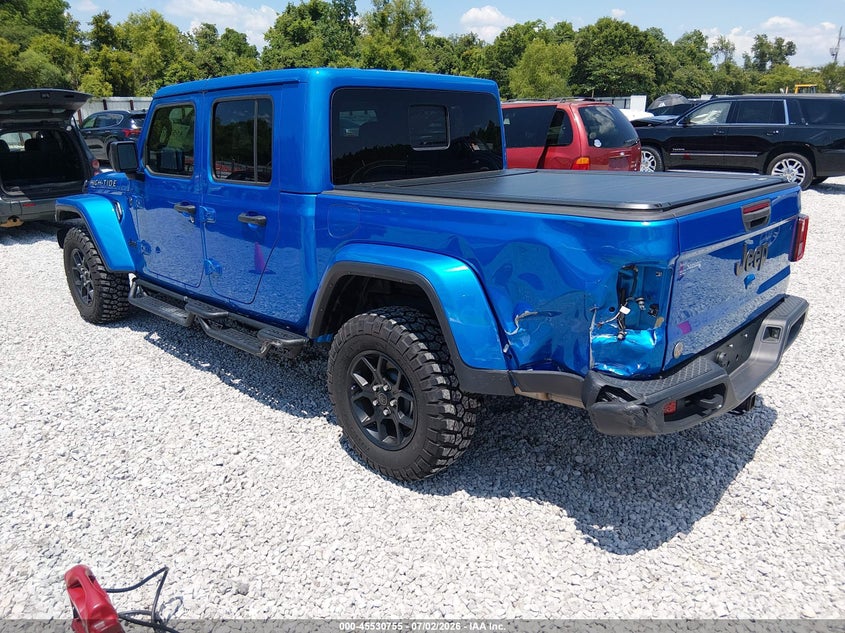 2024 Jeep Gladiator VIN 1C6HJTAG2RL132208 IAAI salvage auction — LEFT REAR, Salvage (Alabama), sold $19,100 on 2026-07-30 (photo 3)