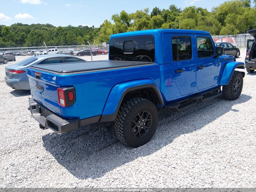 2024 Jeep Gladiator VIN 1C6HJTAG2RL132208 IAAI salvage auction — LEFT REAR, Salvage (Alabama), sold $19,100 on 2026-07-30 (photo 4)