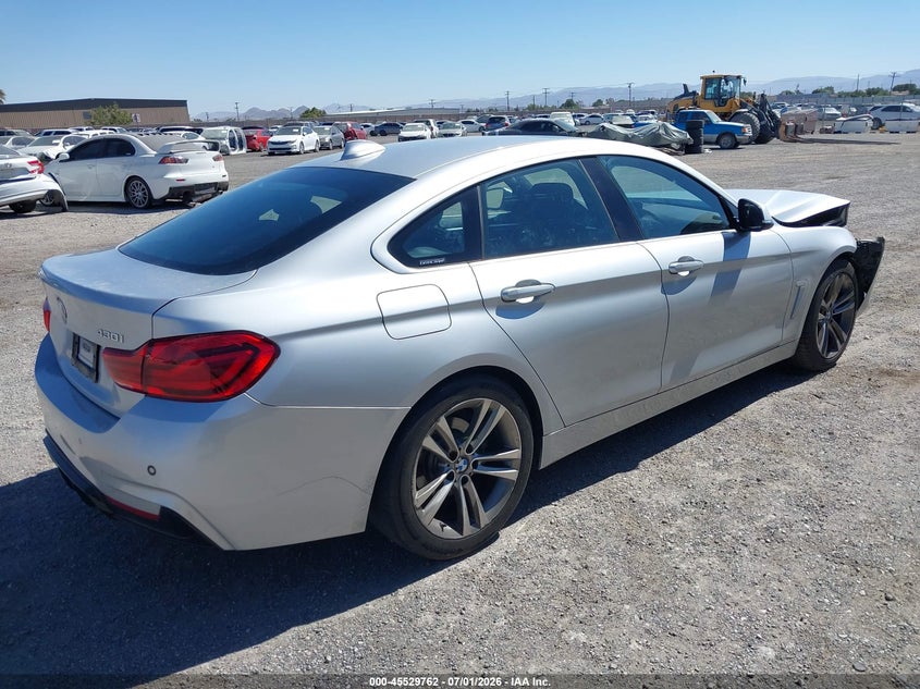 2018 BMW 4er VIN WBA4J1C57JBG78262 IAAI salvage auction — FRONT END, Salvage (California), sold $4,400 on 2026-07-16 (photo 4)