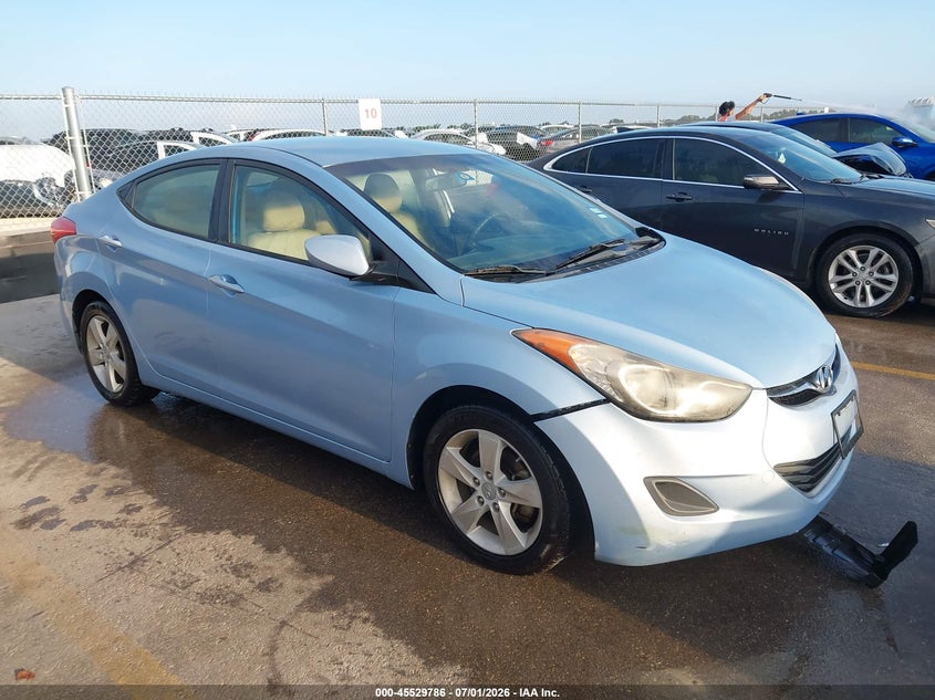 2013 Hyundai Elantra VIN KMHDH4AE2DU769007 IAAI salvage auction — NORMAL WEAR, Clear (Texas), sold $625 on 2026-07-30 (photo 1)
