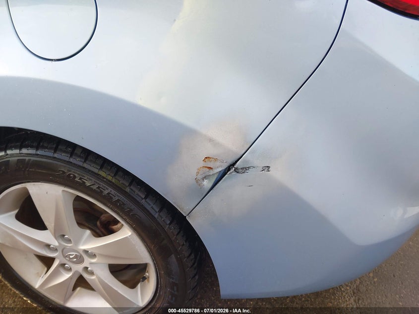 2013 Hyundai Elantra VIN KMHDH4AE2DU769007 IAAI salvage auction — NORMAL WEAR, Clear (Texas), sold $625 on 2026-07-30 (photo 6)