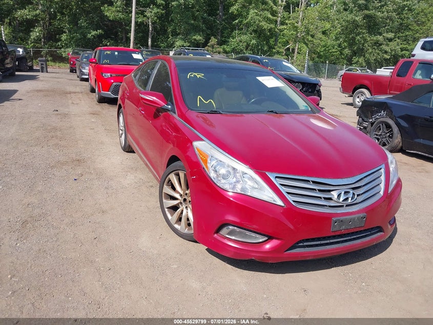 2013 Hyundai Azera VIN KMHFH4JG8DA311497 IAAI salvage auction — NORMAL WEAR, Clear (Virginia), sold $1,100 on 2026-07-29 (photo 1)