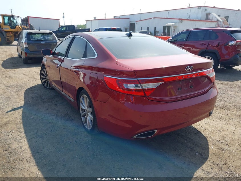 2013 Hyundai Azera VIN KMHFH4JG8DA311497 IAAI salvage auction — NORMAL WEAR, Clear (Virginia), sold $1,100 on 2026-07-29 (photo 3)