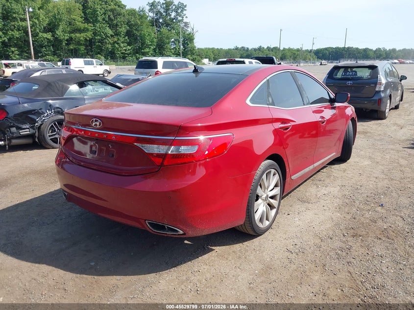 2013 Hyundai Azera VIN KMHFH4JG8DA311497 IAAI salvage auction — NORMAL WEAR, Clear (Virginia), sold $1,100 on 2026-07-29 (photo 4)