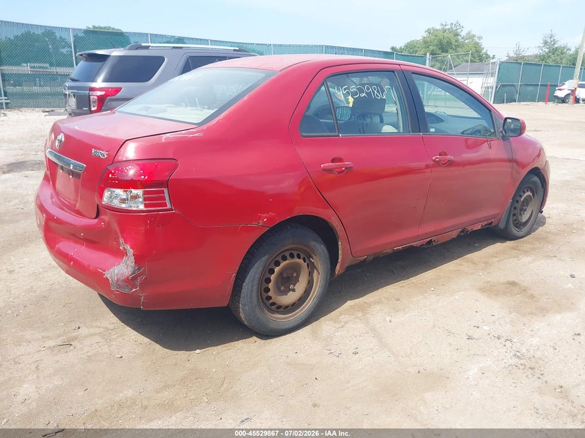 2007 Toyota Yaris VIN JTDBT923071158886 IAAI salvage auction — RIGHT REAR, Clear (Indiana), sold $25 on 2026-07-28 (photo 4)