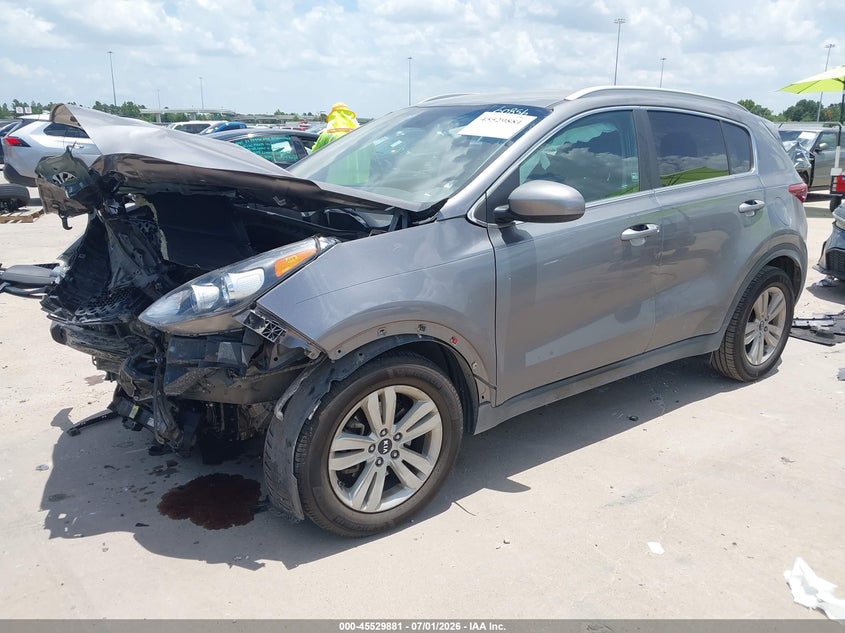 2017 Kia Sportage VIN KNDPM3AC8H7072189 IAAI salvage auction — FRONT END, Salvage (Texas), sold $1,800 on 2026-07-23 (photo 2)