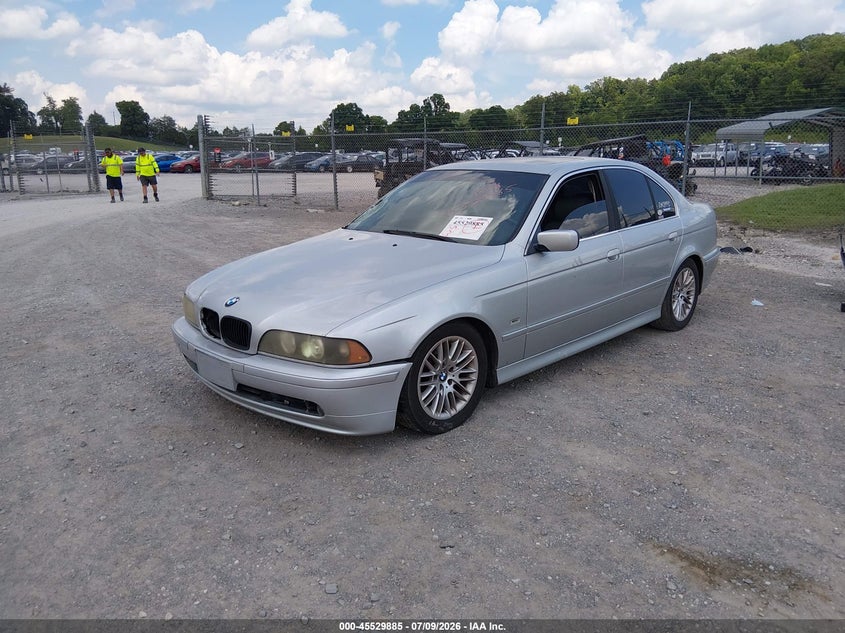 2002 BMW 5 series VIN WBADT63482CH89073 IAAI salvage auction — SIDE, Clear (Tennessee), sold $600 on 2026-08-12 (photo 2)