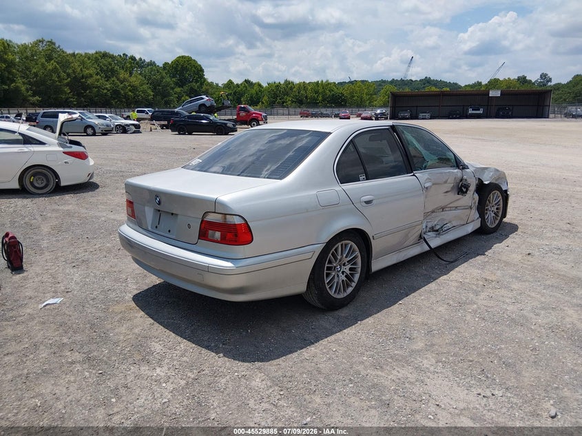 2002 BMW 5 series VIN WBADT63482CH89073 IAAI salvage auction — SIDE, Clear (Tennessee), sold $600 on 2026-08-12 (photo 4)