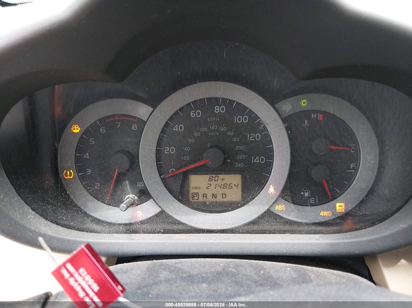 2009 Toyota Rav4 VIN JTMBK31V395083034 IAAI salvage auction — NORMAL WEAR, Clear (Montana), sold $725 on 2026-07-08 (photo 7)