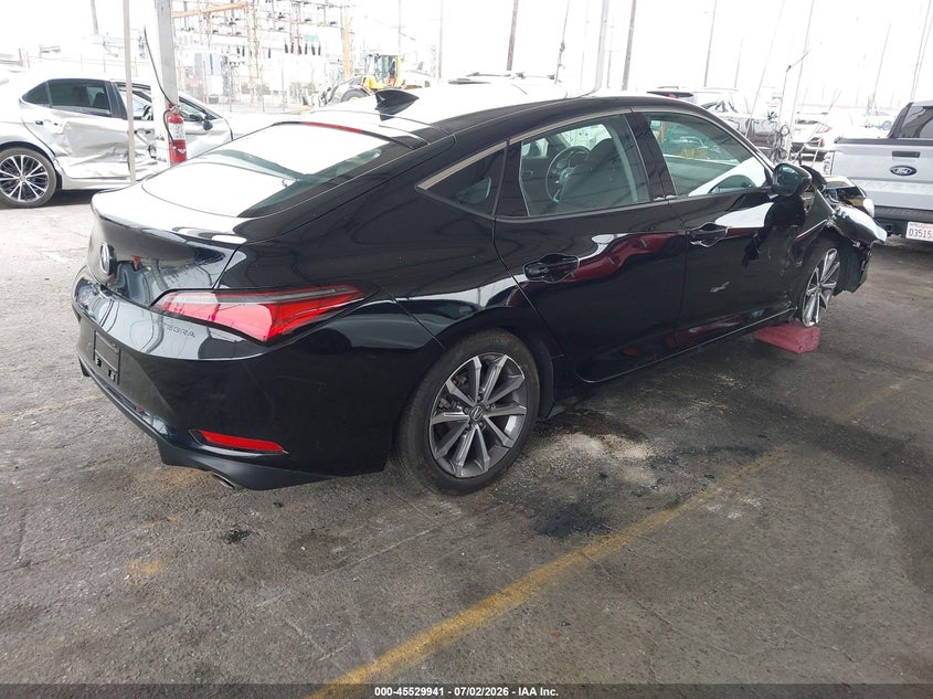 2025 Acura Integra VIN 19UDE4H27SA018154 IAAI salvage auction — RIGHT FRONT, Salvage Title, sold $9,650 on 2026-09-01 (photo 4)