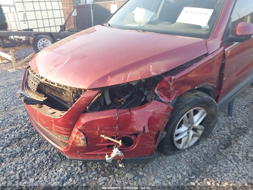2011 Volkswagen Tiguan VIN WVGAV7AX4BW001531 IAAI salvage auction — FRONT END, Salvage (Georgia), sold $350 on 2026-08-17 (photo 6)