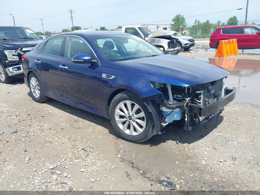 2017 Kia Optima VIN 5XXGU4L38HG154322 IAAI salvage auction — FRONT END, Junk Bill Of Sale Mv2459 (Wisconsin), sold $425 on 2026-07-30 (photo 1)