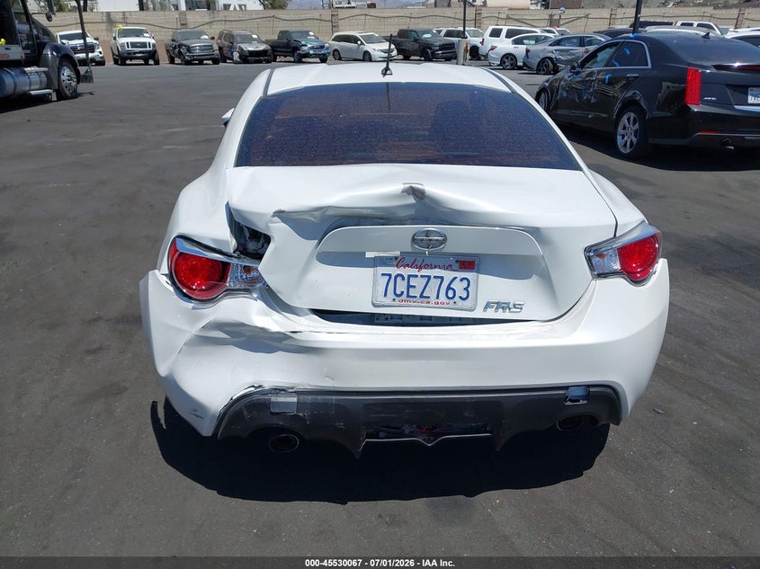 2013 Scion Fr-s VIN JF1ZNAA18D2734827 IAAI salvage auction — REAR END, Salvage Title, sold $2,200 on 2026-07-16 (photo 6)