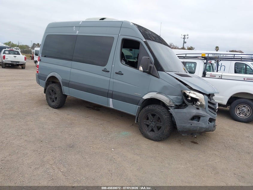 2016 Mercedes-benz Sprinter VIN WDZFE7CD9GP182737 IAAI salvage auction — LEFT FRONT, Salvage (California), sold $7,500 on 2026-08-05 (photo 1)