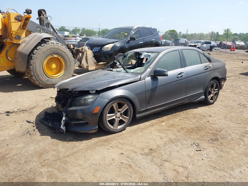 2011 Mercedes-benz C class VIN WDDGF8BB3BR176149 IAAI salvage auction — TOTAL BURN, Bill Of Sale Destruction Only - Salvage (Ohio), sold $100 on 2026-07-23 (photo 2)