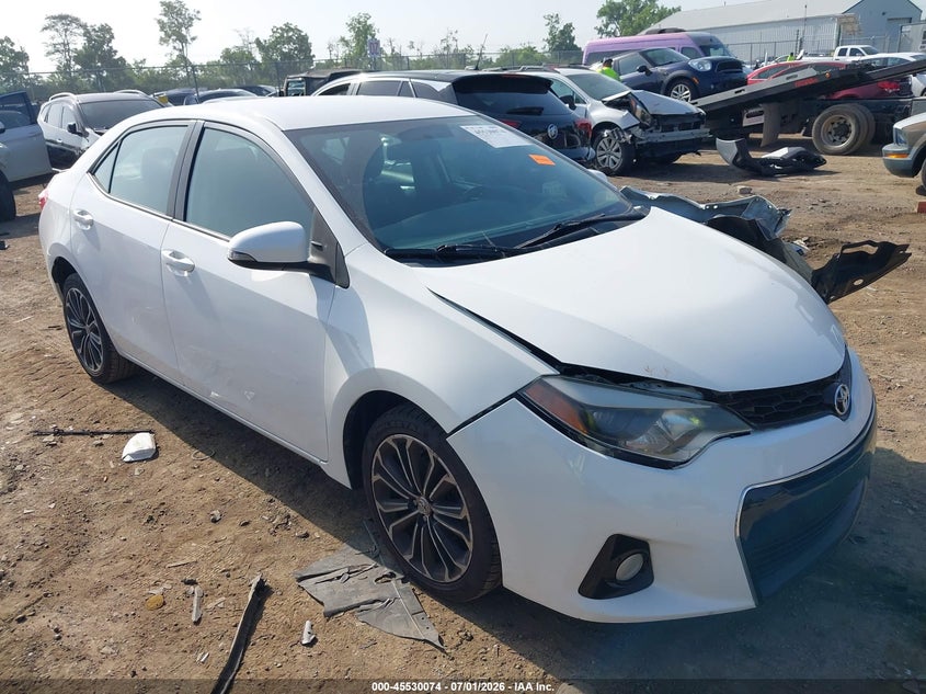 2016 Toyota Corolla VIN 5YFBURHE4GP533809 IAAI salvage auction — LEFT FRONT, Salvage (Ohio), sold $2,250 on 2026-07-23 (photo 1)