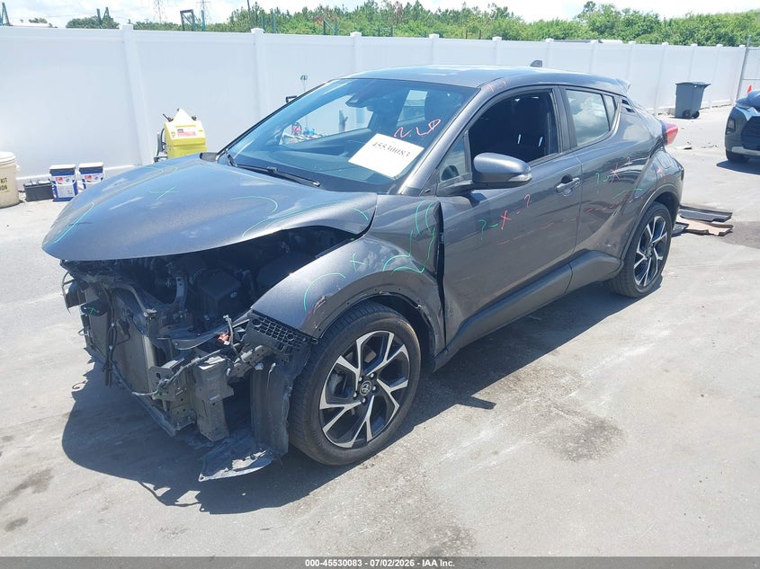 2019 Toyota C-hr VIN NMTKHMBX6KR092734 IAAI salvage auction — FRONT END, Salvage Title, sold $4,350 on 2026-07-29 (photo 2)