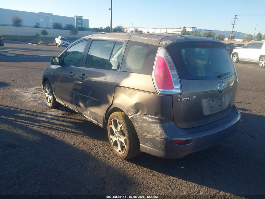 2009 Mazda 5 VIN JM1CR29L290358550 IAAI salvage auction — LEFT SIDE, Salvage Certificate (California), sold $25 on 2026-07-24 (photo 3)