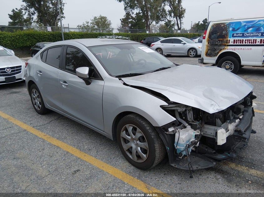 2017 Mazda 3 VIN JM1BN1U70H1104730 IAAI salvage auction — FRONT END, Salvage (California), sold $1,650 on 2026-07-28 (photo 1)