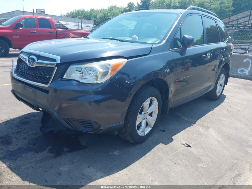 2014 Subaru Forester VIN JF2SJAEC1EH410640 IAAI salvage auction — FRONT END, Salvage (Connecticut), sold $825 on 2026-07-16 (photo 2)