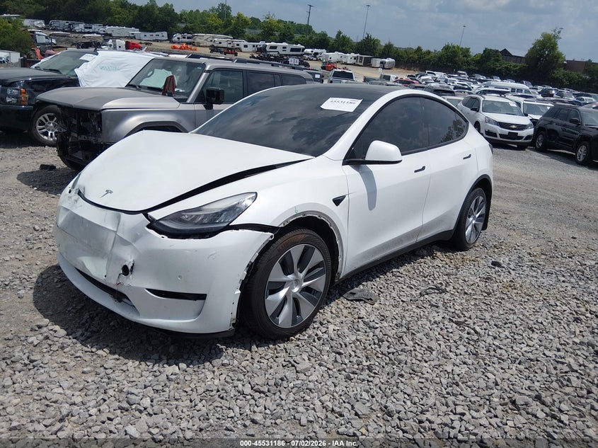 2021 Tesla Model y VIN 5YJYGDEE2MF294390 IAAI salvage auction — FRONT END, Salvage (Tennessee), sold $9,600 on 2026-07-30 (photo 2)