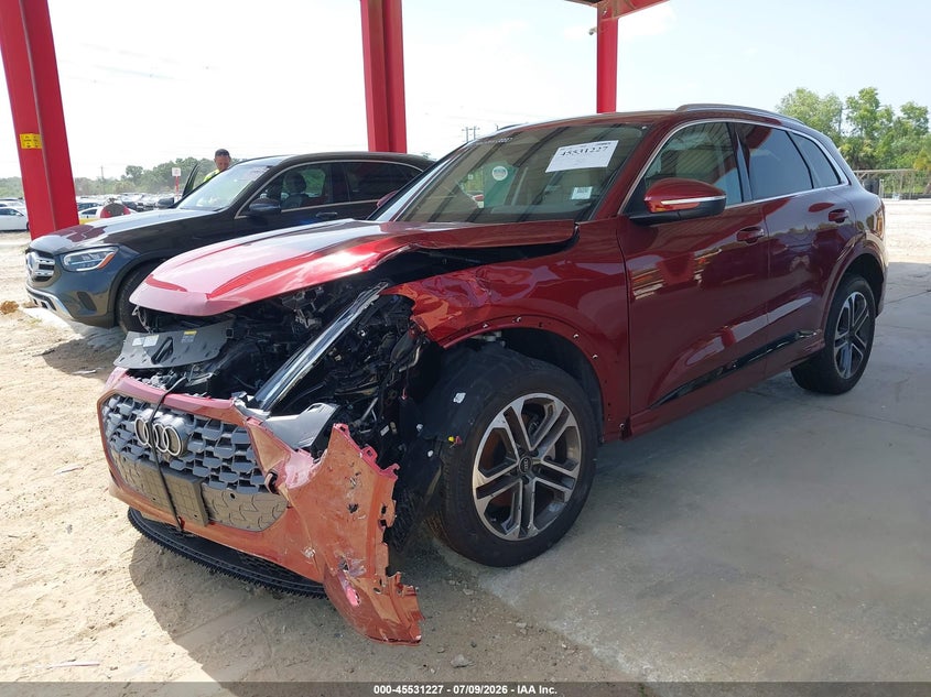 2025 Audi Q5 VIN WA12AAGU2S2066703 IAAI salvage auction — LEFT FRONT, Rebuildable (Florida), sold $13,200 on 2026-07-28 (photo 2)