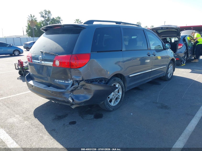 2006 Toyota Sienna VIN 5TDZA22C66S545536 IAAI salvage auction — RIGHT REAR, Salvage (California), sold $925 on 2026-07-16 (photo 4)