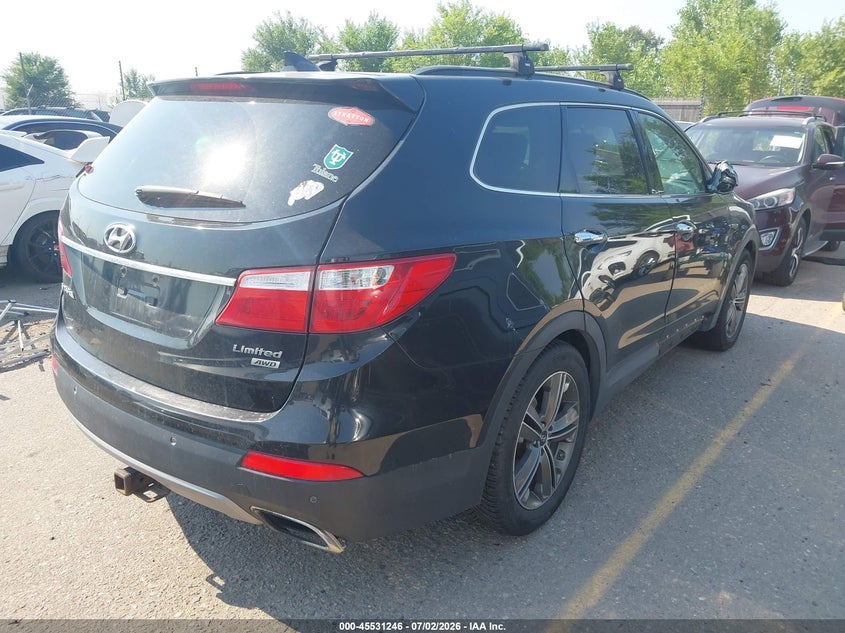 2014 Hyundai Santa fe VIN KM8SRDHF8EU065270 IAAI salvage auction — NORMAL WEAR, Clear (Colorado), sold $1,600 on 2026-07-14 (photo 4)