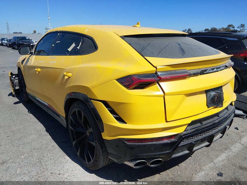 2024 Lamborghini Urus VIN ZPBUB3ZL0RLA29710 IAAI salvage auction — FRONT END, Salvage Title, sold $142,000 on 2026-07-16 (photo 3)